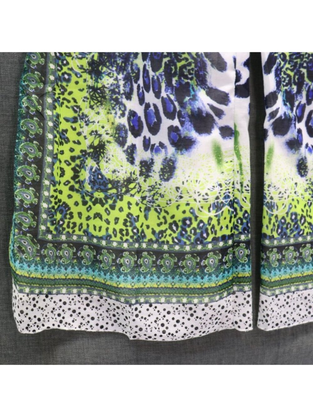 Ash & Sara Boho Print Wide Leg Palazzo Pants XL Flowy Festival Pull On NWT - Picture 9 of 14